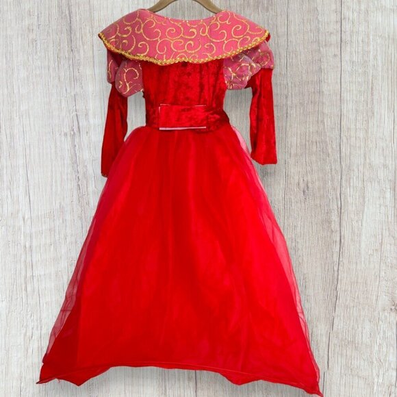 FORUM Disney Belle Red Ruby Queen Tulle Sparkly Party Dress Costume Toddler 2 3 - Picture 3 of 7